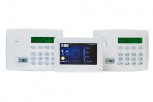 Security systems with keypad and touch screen