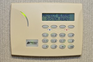 Security system with keypad control panel